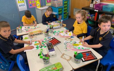 Art everywhere in Miss Bianca’s class!