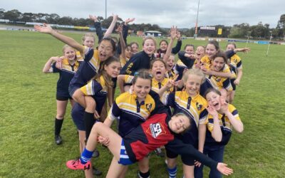 Porties girls celebrate victory at 2022 Crows Cup carnival